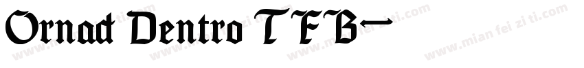 Ornad Dentro TFB字体转换